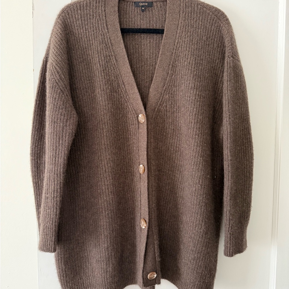 Women's Brown Cardigan Sweater
